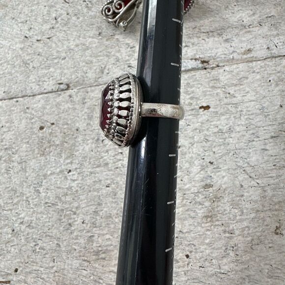 Vintage 1960s Whiting And Davis 3 Piece Bracelet Earrings Ring Set - Picture 14 of 16